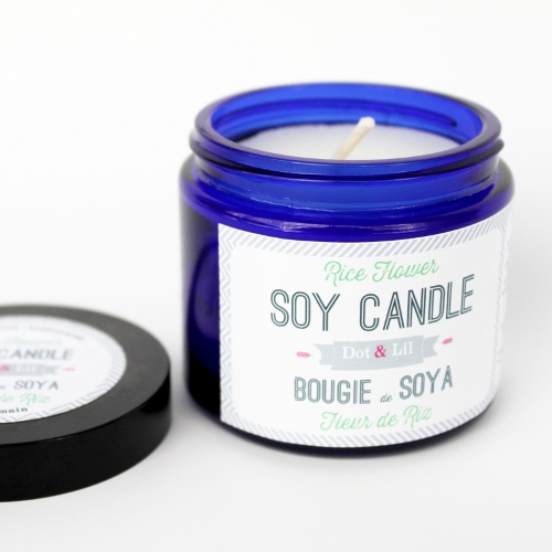  rice flower soy candle